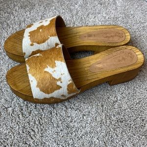 Seychelles Cow Print Sandals